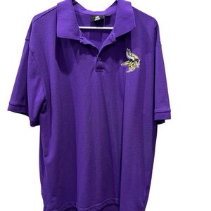 NFL MN Vikings Polo Shirt with Logo